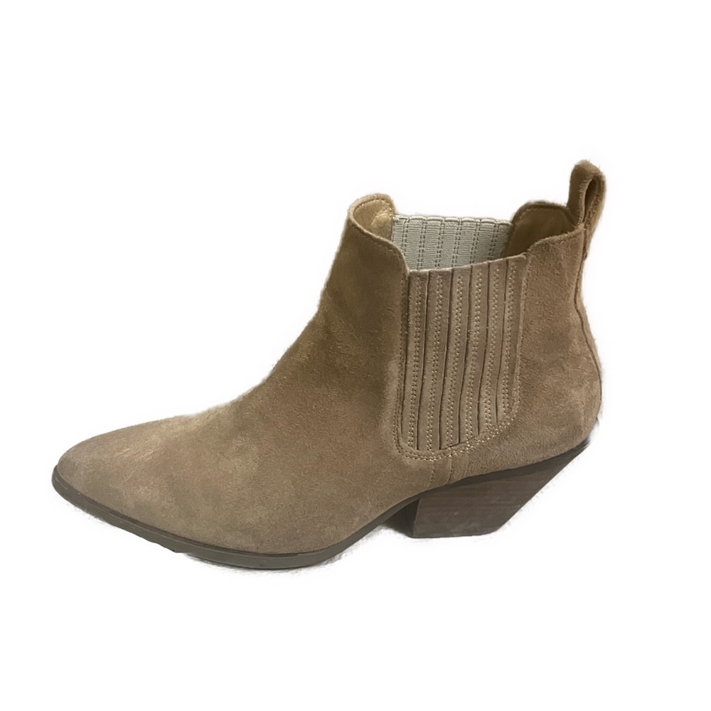 Tan Suede Ankle Boots - Picture 2 of 8